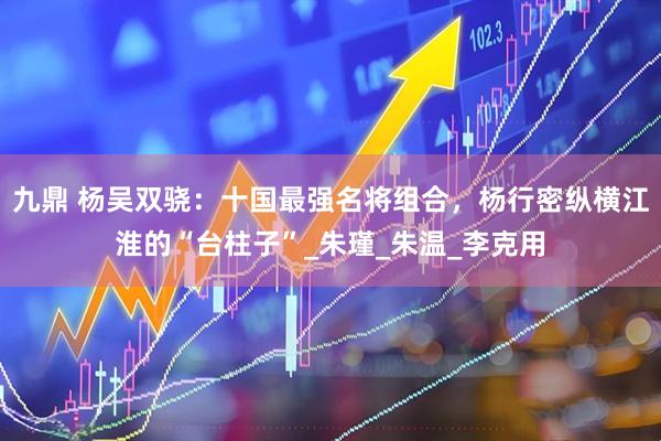 九鼎 杨吴双骁：十国最强名将组合，杨行密纵横江淮的“台柱子”_朱瑾_朱温_李克用